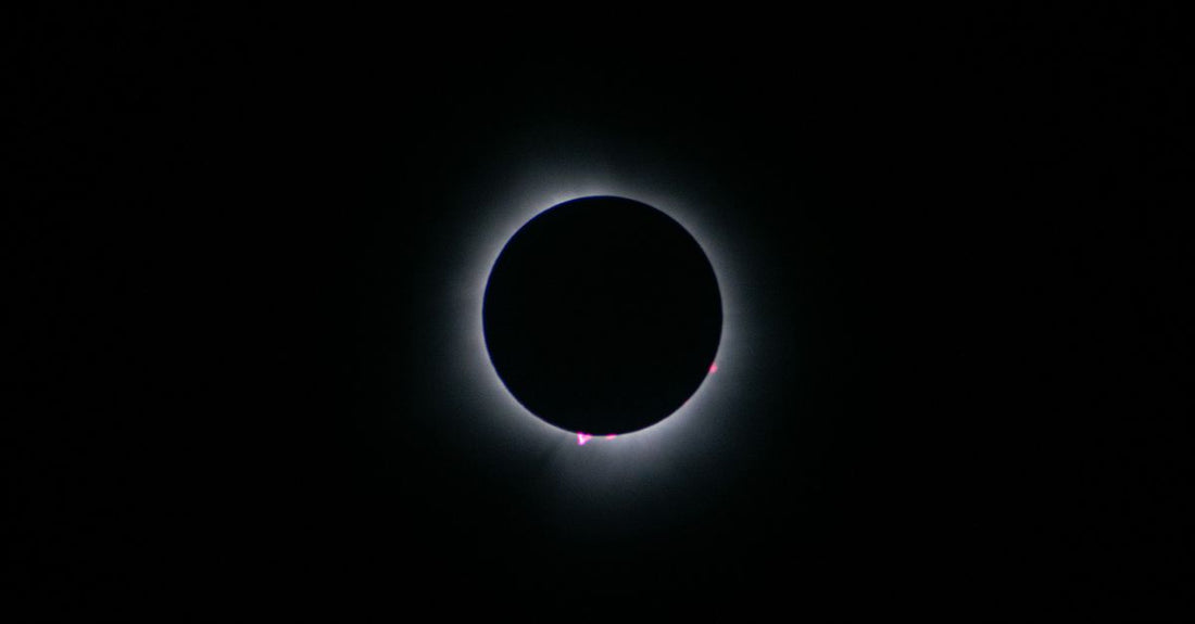 Stunning view of a total solar eclipse with visible corona taken in Mansfield, OH.