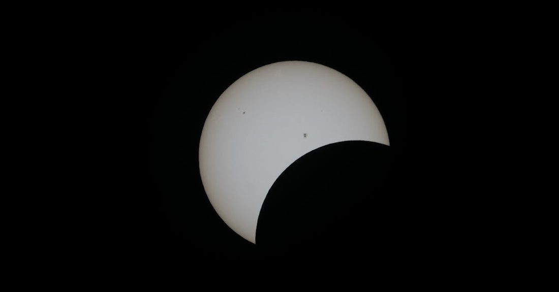 Stunning image of a partial solar eclipse showcasing the moon crossing the sun.